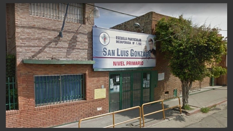 La escuela Nº 1.182 San Luis Gonzaga, donde cursaba la niña fallecida. 