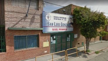 La escuela Nº 1.182 San Luis Gonzaga, donde cursaba la niña fallecida.