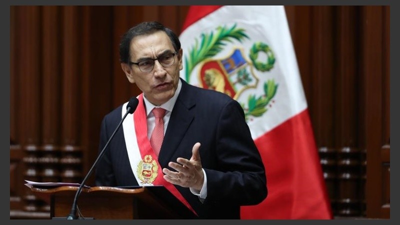 Vizcarra en el acto de asunción como nuevo presidente de Perú. 