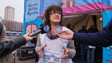 Sonia Alesso, secretaria general de Amsafé y a la vez titular de Ctera.