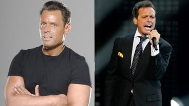 ¿Quién es quién? Andrés Rey cruzado de brazos y Luis Miguel en pleno recital.