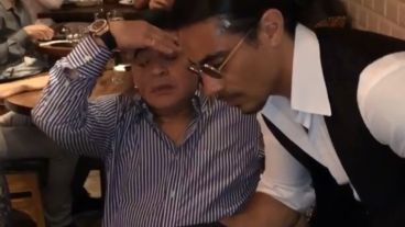 Diego con el famoso chef en Nueva York.