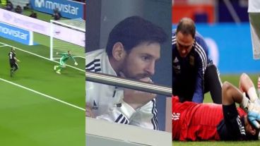El fallo de Higuaín, la preocupación de Messi y la lesión de Romero.