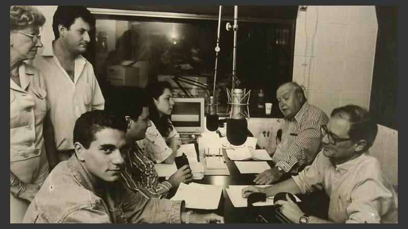 El equipo de Campeones del Volante. Radio 2, 1998.