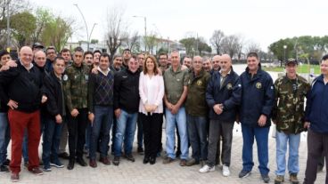 Fein reivindicó la solidaridad de los ex combatientes rosarinos.