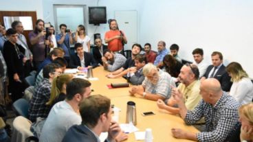 La comisión de Producción recibió este martes a representantes de la Multisectorial Rosario.