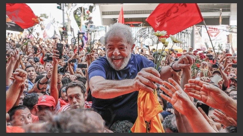 Da Silva en San Pablo, antes de su detención. Sigue contando con gran respaldo popular.
