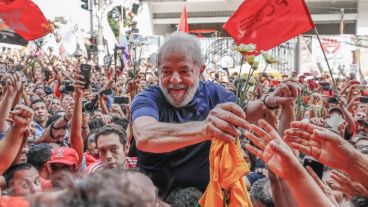 Da Silva en San Pablo, antes de su detención. Sigue contando con gran respaldo popular.