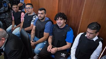 De izquierda a derecha: Chamorro, "Guille" Cantero, Vilches, "El Viejo" Cantero y Monchi Cantero.