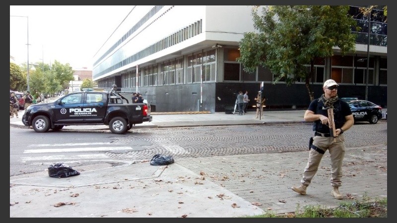 El operativo de seguridad arrancó temprano.