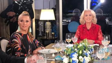 Marcela y Mirtha durante el programa de aquel sábado por la noche.