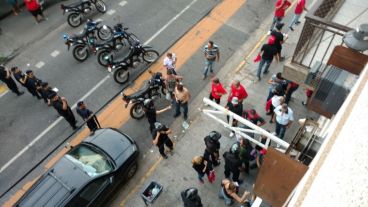 El episodio ocurrió frente al Sindicato de Trabajadores Municipales de Entre Ríos al 1200.