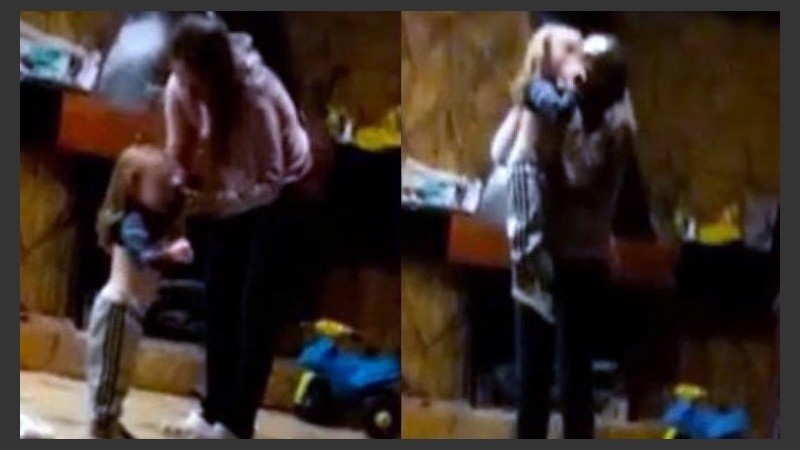 El video contiene imágenes sensibles de violencia al niño.