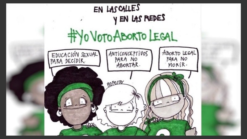 La Campaña Nacional por el Aborto Legal, Seguro y Gratuito reforzó su presencia en las redes durante el debate.