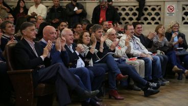 Binner, Bonfatti, Lifschitz y Fein, en primera fila.