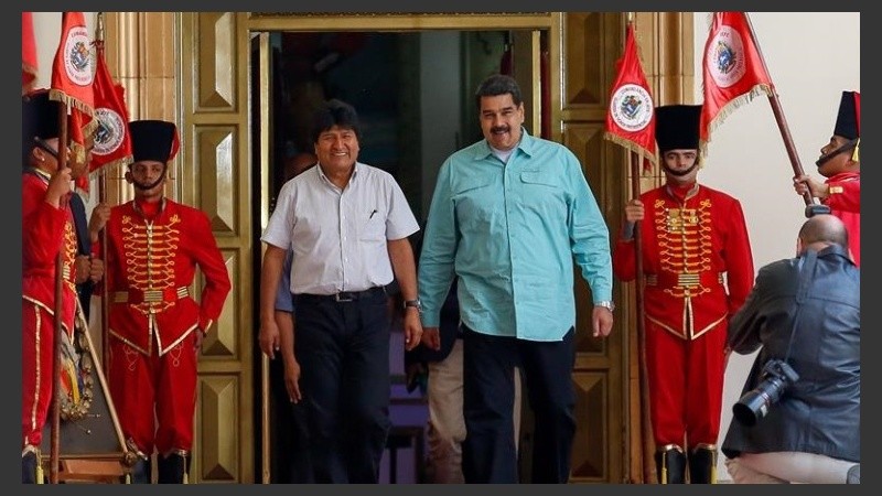 Maduro y Evo Morales, dos defensores de la Unasur que se mantienen en pie. 