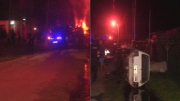 Fotos de la gresca entre vecinos.