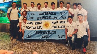 Los varones sub 16 de Argentina.