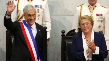 Una imagen del último traspaso de mando en Santiago.