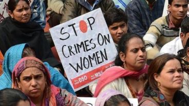 Una de las múltiples protestas en India contra las violaciones de mujeres.