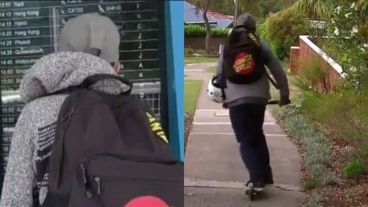 Al arribar a destino, el “viajero” ¡alquiló una bicicleta! para llegar al hotel cuatro estrella que había reservado.