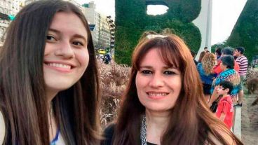 Erica junto a su mamá, María de los Ángeles.