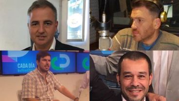 Luis Ricossa, Jesús Emiliano, Alejandro Mangiaterra y David Luis, parte del equipo deportivo de Radio 2.