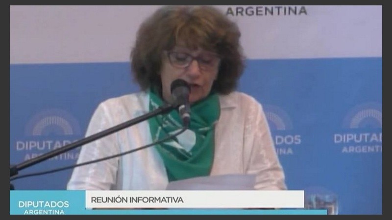 La abogada Mabel Gabarra, especialista en Derecho de Familia e integrante de la Campaña Nacional por el aborto seguro, legal y gratuito.