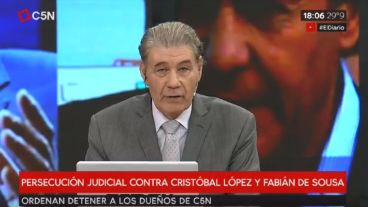 Víctor Hugo anticipó su regreso a C5N por el fallo contra López y De Sousa.