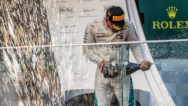 El inglés festejó este domingo en el Campeonato Mundial.