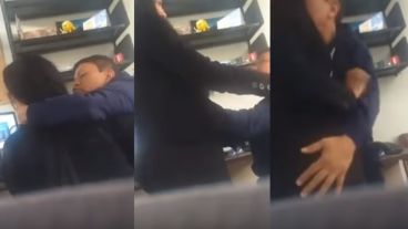 El acoso quedó filmado y la joven hizo la denuncia.