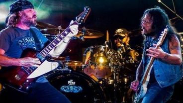 La Renga en acción.