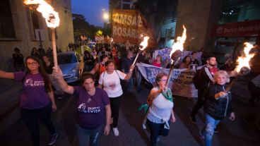 Marcha de las antorchas por María de los Ángeles París.