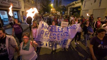 Marcha de las antorchas por María de los Ángeles París.