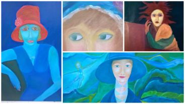 Cuatro de los 11 cuadros de la colección.