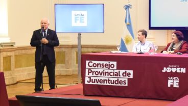 El gobernador Lifschitz, este viernes en Rosario.
