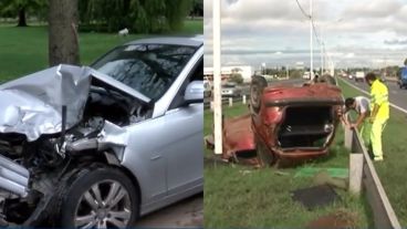 Las postales de los accidentes ocurridos este viernes.