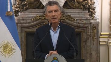 El mensaje del mandatario fue grabado y difundido a las 13.