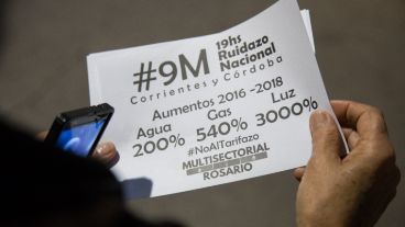 Rosarinos rechazaron el aumento en las tarifas.