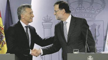 Macri y Rajoy volverán a encontrarse este lunes.