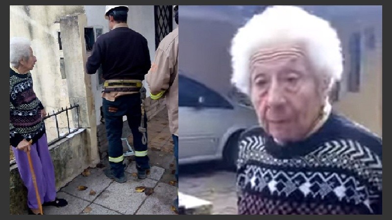 Operarios de Edenor retiraron el medidor ante la sorpresa de Eva.