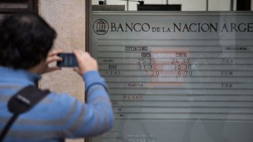 El Banco Nación ofrecía verdes al precio más barato en la plaza local.