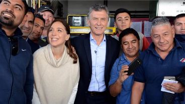 El presidente habló junto a la gobernadora de Buenos Aires.