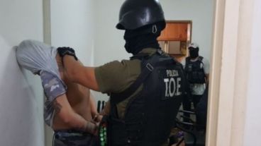 La imagen de cuando fue detenido Ema Pimpi, en el mes de marzo.