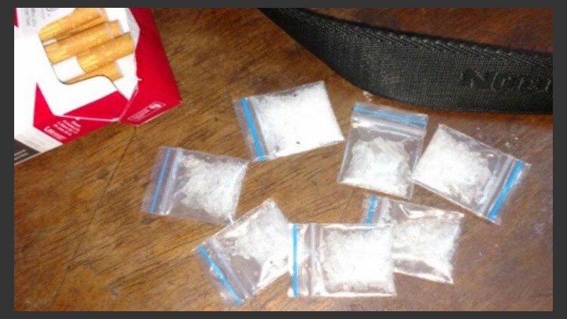 La droga incautada ayer. 