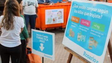 No hay que tirar, hay que canjear para reciclar.