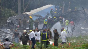 El operativo de rescate de víctimas.