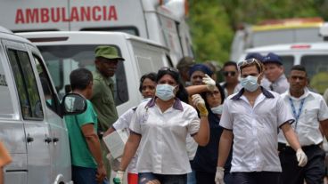 El operativo de rescate de víctimas.