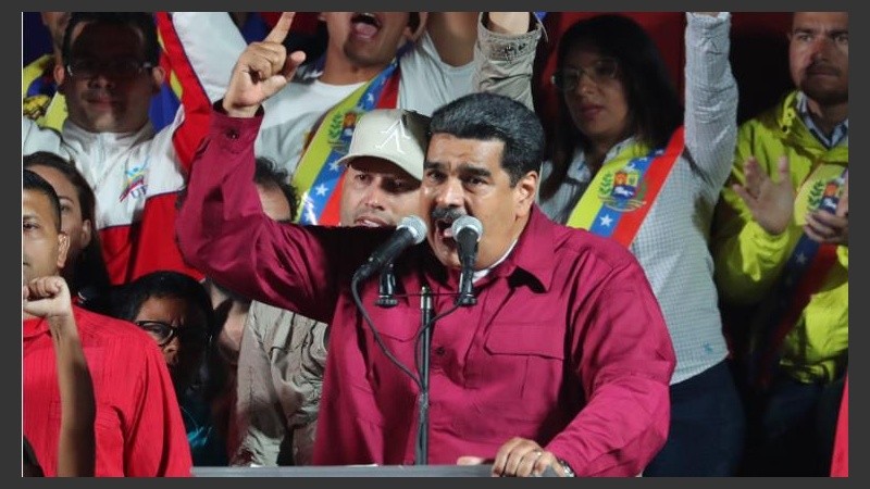 El presidente venezolano, Nicolás Maduro, habla tras conocer los resultados de las elecciones.