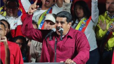 El presidente venezolano, Nicolás Maduro, habla tras conocer los resultados de las elecciones.
